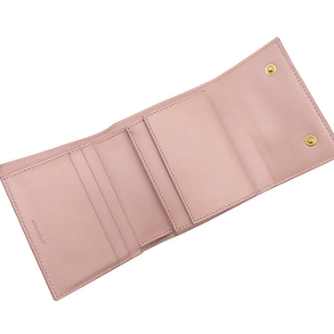 セリーヌ CELINE スモール トリフォールドウォレット 10B573BEL ヴィンテージピンク レザー グレインドカーフスキン 三つ折り財布 ゴールド金具 コンパクト