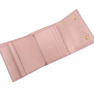 セリーヌ CELINE スモール トリフォールドウォレット 10B573BEL ヴィンテージピンク レザー グレインドカーフスキン 三つ折り財布 ゴールド金具 コンパクト