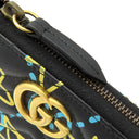グッチ GUCCI グッチ ゴースト ラウンドファスナー 448087 ブラック×イエロー×ブルー レザー 長財布 ヴィンテージ金具 GG 星 落書き風 小銭入れ