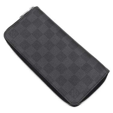 ルイヴィトン LOUIS VUITTON ジッピー ウォレット ヴェルティカル N63095 ダミエグラフィット ダミエグラフィットキャンバス 長財布 シルバー金具 ラウンドファスナー