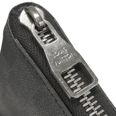 ルイヴィトン LOUIS VUITTON ジッピー ウォレット ヴェルティカル N63095 ダミエグラフィット ダミエグラフィットキャンバス 長財布 シルバー金具 ラウンドファスナー
