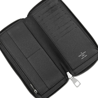 ルイヴィトン LOUIS VUITTON ジッピー ウォレット ヴェルティカル N63095 ダミエグラフィット ダミエグラフィットキャンバス 長財布 シルバー金具 ラウンドファスナー