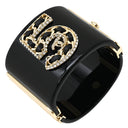 シャネル CHANEL ナンバー5 ブレスレット ブラック プラスチック GP バングル ゴールド金具 N°5 ココマーク