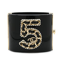 シャネル CHANEL ナンバー5 ブレスレット ブラック プラスチック GP バングル ゴールド金具 N°5 ココマーク