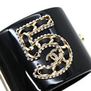 シャネル CHANEL ナンバー5 ブレスレット ブラック プラスチック GP バングル ゴールド金具 N°5 ココマーク