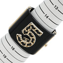 シャネル CHANEL ナンバー5 ブレスレット ブラック プラスチック GP バングル ゴールド金具 N°5 ココマーク