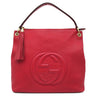 グッチ GUCCI ソーホー インターロッキングG 536194 レッド レザー ショルダーバッグ ゴールド金具 タッセル ショルダーストラップ欠品