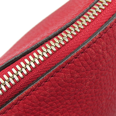 グッチ GUCCI ソーホー インターロッキングG 536194 レッド レザー ショルダーバッグ ゴールド金具 タッセル ショルダーストラップ欠品
