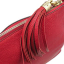 グッチ GUCCI ソーホー インターロッキングG 536194 レッド レザー ショルダーバッグ ゴールド金具 タッセル ショルダーストラップ欠品