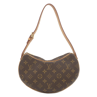 ルイヴィトン LOUIS VUITTON ポシェット クロワッサン M51510 モノグラム モノグラムキャンバス ショルダーバッグ ゴールド金具 茶 ショルダー