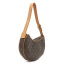 ルイヴィトン LOUIS VUITTON ポシェット クロワッサン M51510 モノグラム モノグラムキャンバス ショルダーバッグ ゴールド金具 茶 ショルダー