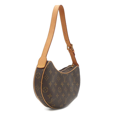 ルイヴィトン LOUIS VUITTON ポシェット クロワッサン M51510 モノグラム モノグラムキャンバス ショルダーバッグ ゴールド金具 茶 ショルダー
