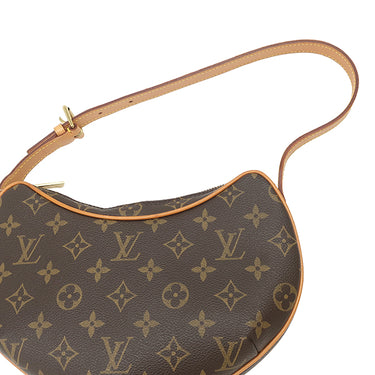 ルイヴィトン LOUIS VUITTON ポシェット クロワッサン M51510 モノグラム モノグラムキャンバス ショルダーバッグ ゴールド金具 茶 ショルダー