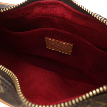 ルイヴィトン LOUIS VUITTON ポシェット クロワッサン M51510 モノグラム モノグラムキャンバス ショルダーバッグ ゴールド金具 茶 ショルダー