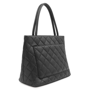 シャネル CHANEL 復刻トート A01804 ブラック キャビアスキン トートバッグ ゴールド金具 黒 ココマーク ショルダーバッグ 肩掛け