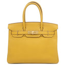 エルメス HERMES バーキン30 ジョーヌアンブル トゴ ハンドバッグ ゴールド金具 黄色