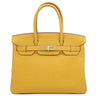 エルメス HERMES バーキン30 ジョーヌアンブル トゴ ハンドバッグ ゴールド金具 黄色