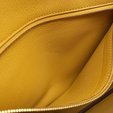 エルメス HERMES バーキン30 ジョーヌアンブル トゴ ハンドバッグ ゴールド金具 黄色