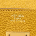 エルメス HERMES バーキン30 ジョーヌアンブル トゴ ハンドバッグ ゴールド金具 黄色