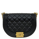 シャネル CHANEL ボーイシャネル チェーンショルダー AS3186 ブラック キャビアスキン ショルダーバッグ ゴールド金具