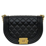 シャネル CHANEL ボーイシャネル チェーンショルダー AS3186 ブラック キャビアスキン ショルダーバッグ ゴールド金具