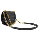 シャネル CHANEL ボーイシャネル チェーンショルダー AS3186 ブラック キャビアスキン ショルダーバッグ ゴールド金具