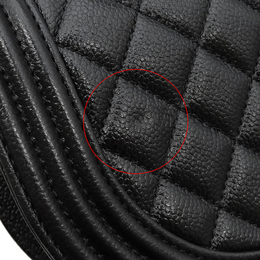 シャネル CHANEL ボーイシャネル チェーンショルダー AS3186 ブラック キャビアスキン ショルダーバッグ ゴールド金具