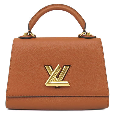 ルイヴィトン LOUIS VUITTON ツイスト ワンハンドル PM M57897 キャラメル×ブルーエ レザー トリヨンレザー 2WAYバッグ ゴールド金具 ハンドバッグ バイカラー