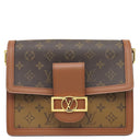 ルイヴィトン LOUIS VUITTON ドーフィーヌ MM M45958 ブラウン×ベージュ モノグラムキャンバス モノグラムリバースキャンバス ショルダーバッグ ゴールド金具 茶 チェーンショルダー