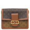 ルイヴィトン LOUIS VUITTON ドーフィーヌ MM M45958 ブラウン×ベージュ モノグラムキャンバス モノグラムリバースキャンバス ショルダーバッグ ゴールド金具 茶 チェーンショルダー