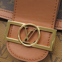ルイヴィトン LOUIS VUITTON ドーフィーヌ MM M45958 ブラウン×ベージュ モノグラムキャンバス モノグラムリバースキャンバス ショルダーバッグ ゴールド金具 茶 チェーンショルダー