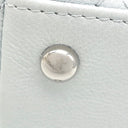 シャネル CHANEL マトラッセ ココハンドル 19 XXS AS2215 ライトブルー キャビアスキン ショルダーバッグ シルバー金具 メタリック