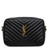 イヴ・サンローラン Yves Saint Laurent ルー モノグラム 520534 ブラック レザー ショルダーバッグ ゴールド金具 YSL カサンドラロゴ フリンジ欠品
