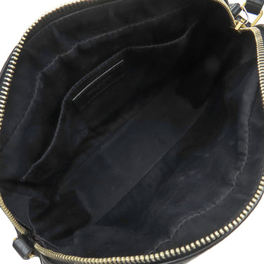 イヴ・サンローラン Yves Saint Laurent ルー モノグラム 520534 ブラック レザー ショルダーバッグ ゴールド金具 YSL カサンドラロゴ フリンジ欠品