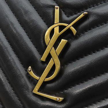 イヴ・サンローラン Yves Saint Laurent ルー モノグラム 520534 ブラック レザー ショルダーバッグ ゴールド金具 YSL カサンドラロゴ フリンジ欠品