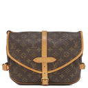 ルイヴィトン LOUIS VUITTON ソミュール 30 M42256 モノグラム モノグラムキャンバス ショルダーバッグ ゴールド金具 茶 斜め掛け ダブルフェイス