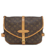 ルイヴィトン LOUIS VUITTON ソミュール 30 M42256 モノグラム モノグラムキャンバス ショルダーバッグ ゴールド金具 茶 斜め掛け ダブルフェイス
