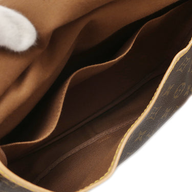 ルイヴィトン LOUIS VUITTON ソミュール 30 M42256 モノグラム モノグラムキャンバス ショルダーバッグ ゴールド金具 茶 斜め掛け ダブルフェイス