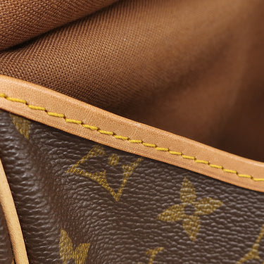ルイヴィトン LOUIS VUITTON ソミュール 30 M42256 モノグラム モノグラムキャンバス ショルダーバッグ ゴールド金具 茶 斜め掛け ダブルフェイス