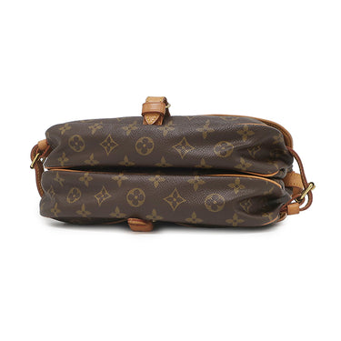 ルイヴィトン LOUIS VUITTON ソミュール 30 M42256 モノグラム モノグラムキャンバス ショルダーバッグ ゴールド金具 茶 斜め掛け ダブルフェイス