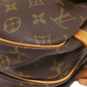ルイヴィトン LOUIS VUITTON ソミュール 30 M42256 モノグラム モノグラムキャンバス ショルダーバッグ ゴールド金具 茶 斜め掛け ダブルフェイス
