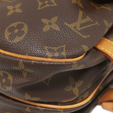 ルイヴィトン LOUIS VUITTON ソミュール 30 M42256 モノグラム モノグラムキャンバス ショルダーバッグ ゴールド金具 茶 斜め掛け ダブルフェイス