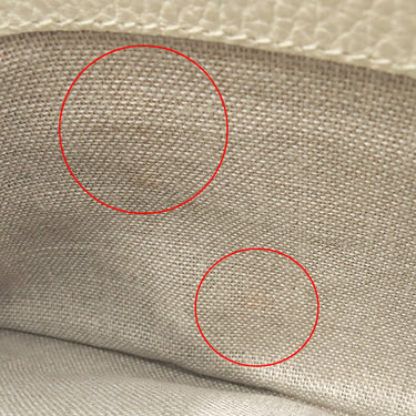 グッチ GUCCI インターロッキングG チェーンショルダー 607720 アイボリー レザー ショルダーバッグ ゴールド金具 オフホワイト