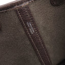 エルメス HERMES ガーデンパーティー PM ブラウン×ホワイト トワルソーアッシュ レザー トートバッグ シルバー金具 茶 白 Ｈロゴ