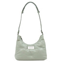 メゾン マルタン マルジェラ MAISON MARTIN MARGIELA グラムスラム SB3WG0024 ライトスモークグレー レザー ショルダーバッグ シルバー金具 Glam Slam ホーボー キルティング