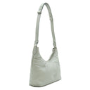 メゾン マルタン マルジェラ MAISON MARTIN MARGIELA グラムスラム SB3WG0024 ライトスモークグレー レザー ショルダーバッグ シルバー金具 Glam Slam ホーボー キルティング