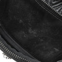 エムシーエム MCM ビジュー バケットバッグ ブラック レザー 2WAYバッグ ガンメタル金具 黒 巾着バッグ ハンドバッグ ショルダー