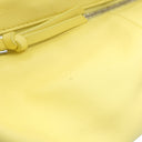 ボッテガヴェネタ BOTTEGA VENETA ダブルノット イエロー レザー ハンドバッグ シルバー金具 黄色 ミニバッグ