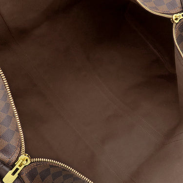 ルイヴィトン LOUIS VUITTON キーポル バンドリエール 55 N41414 ダミエエベヌ ダミエキャンバス ボストンバッグ ゴールド金具 茶 付属品欠品