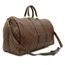 ルイヴィトン LOUIS VUITTON キーポル バンドリエール 55 N41414 ダミエエベヌ ダミエキャンバス ボストンバッグ ゴールド金具 茶 付属品欠品